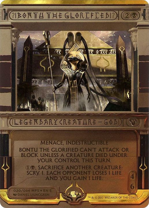 Bontu the Glorified in the group Magic the Gathering / Types / Colors / Black at Proxyprinters.com (32070)