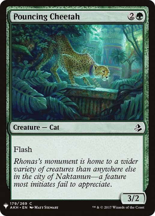 Pouncing Cheetah in the group Magic the Gathering / Types / Colors / Green at Proxyprinters.com (32108)