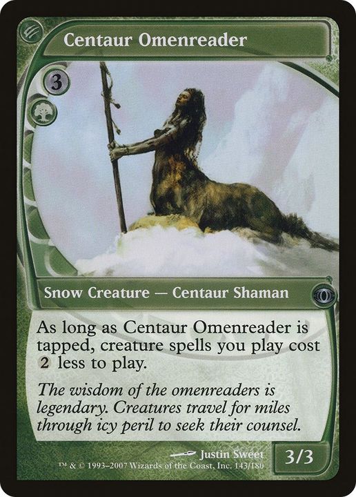 Centaur Omenreader in the group Magic the Gathering / Types / Colors / Green at Proxyprinters.com (32113)