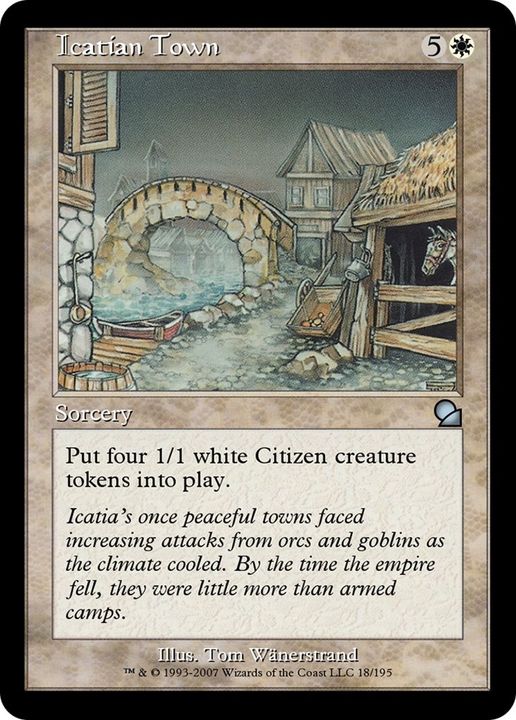 Icatian Town in the group Magic the Gathering / Types / Colors / White at Proxyprinters.com (32161)