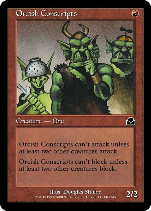 Orcish Conscripts in the group Magic the Gathering / Types / Colors / Red at Proxyprinters.com (32166)