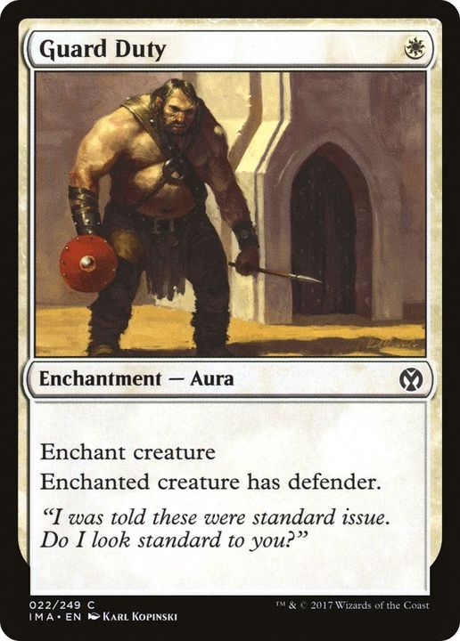 Guard Duty in the group Magic the Gathering / Types / Colors / White at Proxyprinters.com (32218)