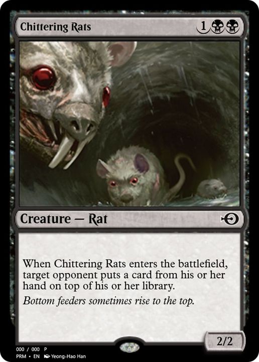 Chittering Rats in the group Magic the Gathering / Types / Colors / Black at Proxyprinters.com (32224)