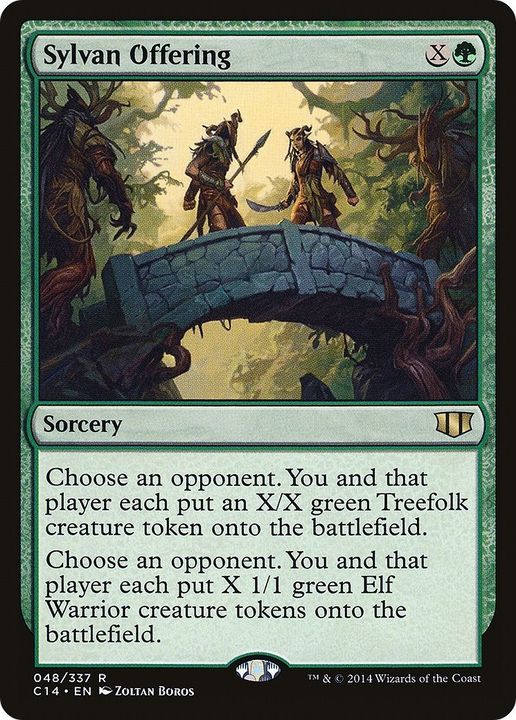 Sylvan Offering in the group Magic the Gathering / Types / Colors / Green at Proxyprinters.com (32231)