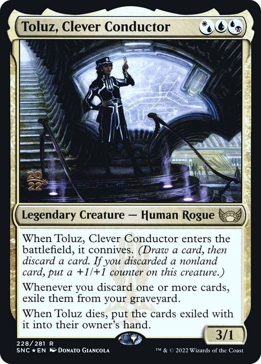 Toluz, Clever Conductor in the group Magic the Gathering / Sets / Streets of New Capenna Promos at Proxyprinters.com (32236)