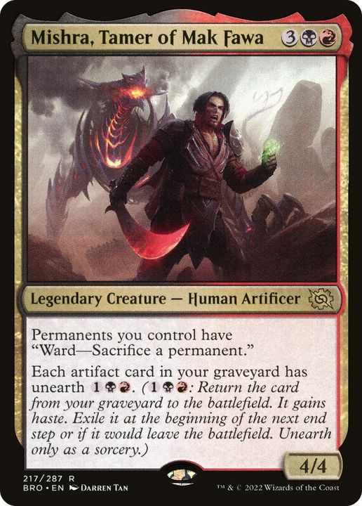 Mishra, Tamer of Mak Fawa in the group Magic the Gathering / Types / Colors / Multicolors / B, R at Proxyprinters.com (32237)