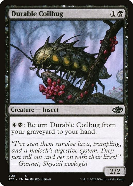 Durable Coilbug in the group Magic the Gathering / Types / Colors / Black at Proxyprinters.com (32274)