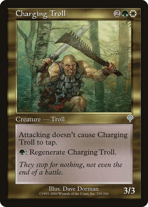 Charging Troll in the group Magic the Gathering / Types / Colors / Multicolors / G, W at Proxyprinters.com (32324)