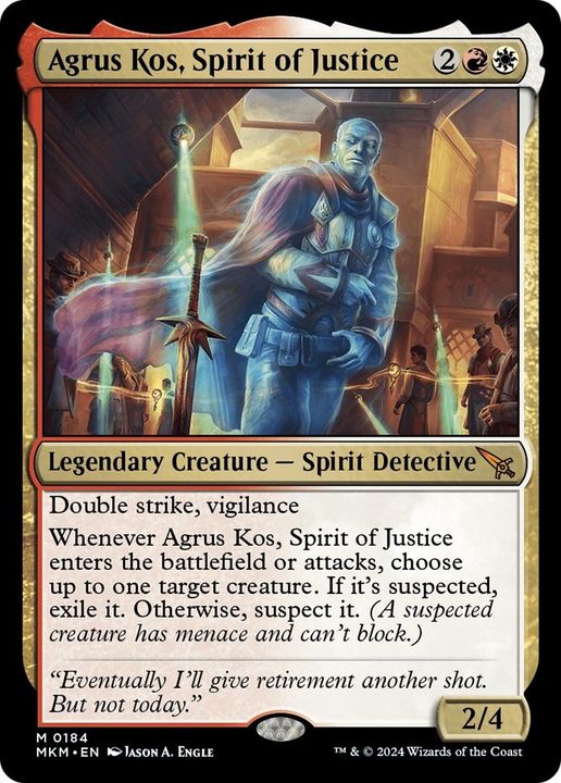 Agrus Kos, Spirit of Justice in the group Magic the Gathering / Types / Colors / Multicolors / R, W at Proxyprinters.com (32360)