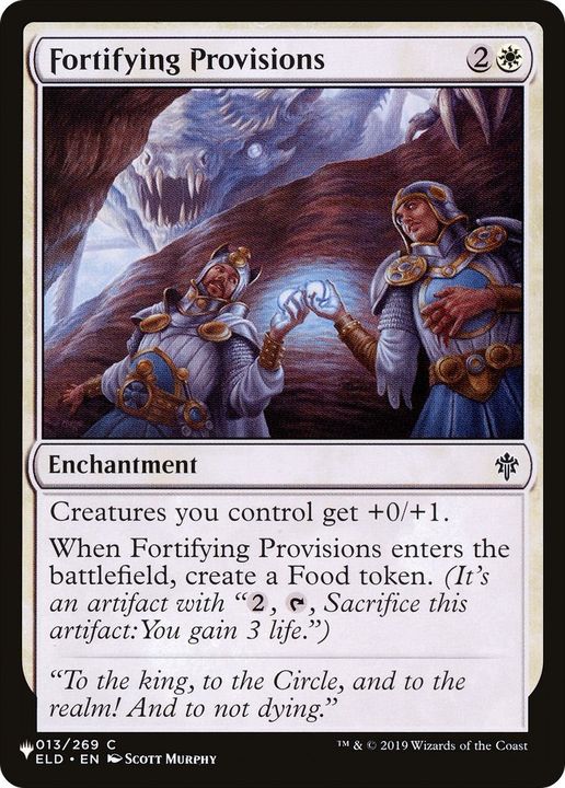 Fortifying Provisions in the group Magic the Gathering / Types / Enchantment / Enchantment at Proxyprinters.com (32383)