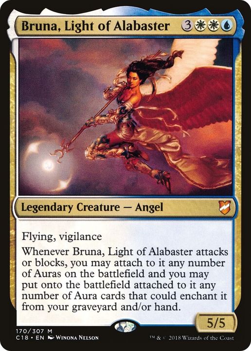 Bruna, Light of Alabaster in the group Magic the Gathering / Types / Colors / Multicolors / U, W at Proxyprinters.com (32404)