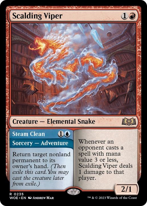 Scalding Viper // Steam Clean in the group Magic the Gathering / Types / Colors / Red at Proxyprinters.com (32454)