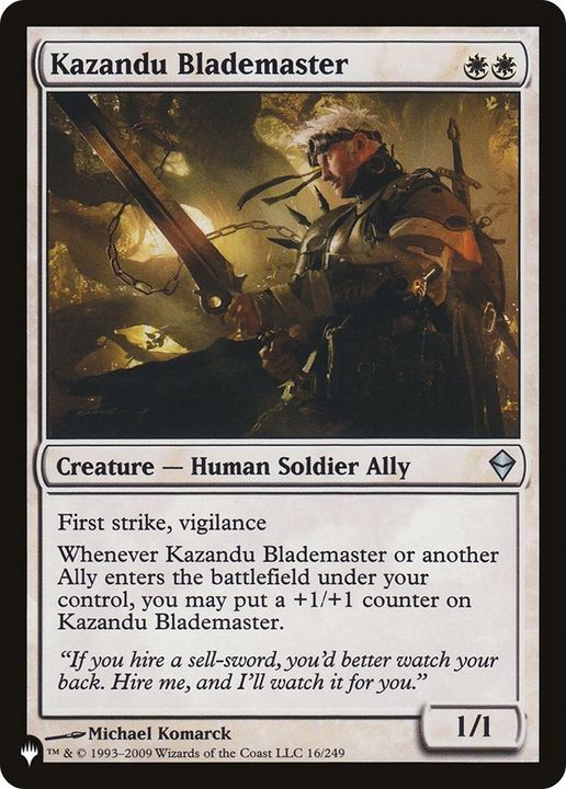 Kazandu Blademaster in the group Magic the Gathering / Types / Creatures / Human at Proxyprinters.com (32496)