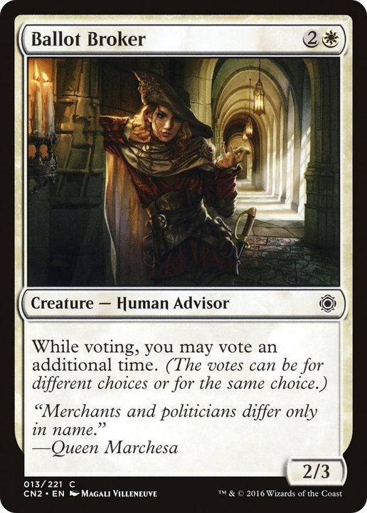 Ballot Broker in the group Magic the Gathering / Types / Creatures / Human at Proxyprinters.com (32525)