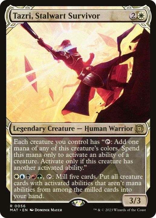 Tazri, Stalwart Survivor in the group Magic the Gathering / Types / Creatures / Warrior at Proxyprinters.com (32534)