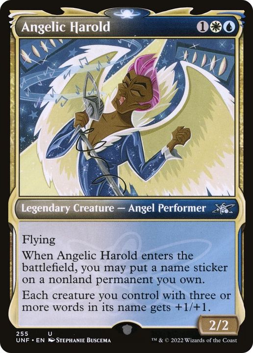 Angelic Harold in the group Magic the Gathering / Sets / Unfinity Sticker Sheets at Proxyprinters.com (32539)