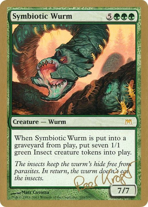 Symbiotic Wurm in the group Magic the Gathering / Types / Colors / Green at Proxyprinters.com (32547)