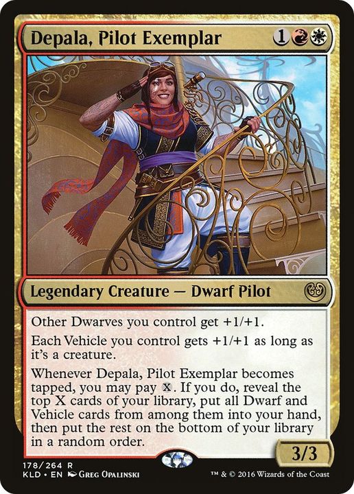 Depala, Pilot Exemplar in the group Magic the Gathering / Types / Colors / Multicolors / R, W at Proxyprinters.com (32548)