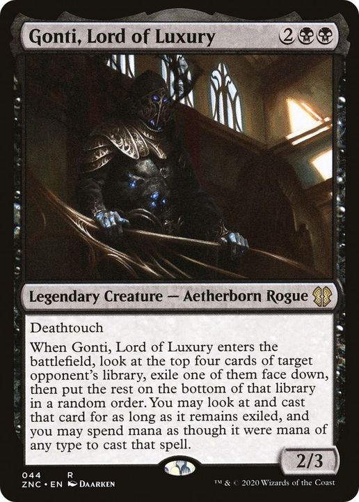 Gonti, Lord of Luxury in the group Magic the Gathering / Types / Colors / Black at Proxyprinters.com (32560)