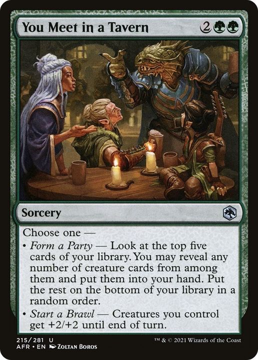 You Meet in a Tavern in the group Magic the Gathering / Types / Colors / Green at Proxyprinters.com (32563)