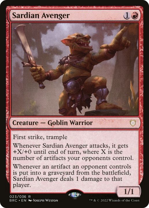 Sardian Avenger in the group Singles at Proxyprinters.com (32564)