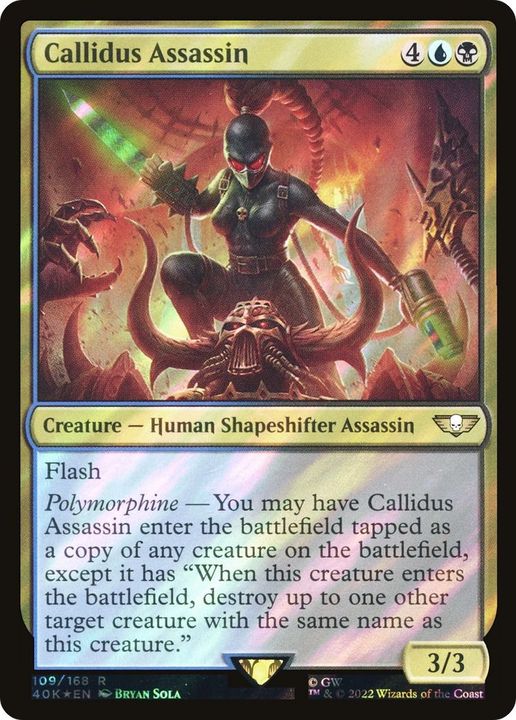 Callidus Assassin in the group Magic the Gathering / Sets / Warhammer 40,000 Tokens at Proxyprinters.com (32605)