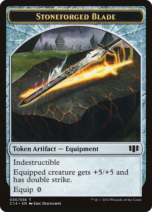 Stoneforged Blade in the group Magic the Gathering / Sets / Commander 2014 Tokens at Proxyprinters.com (32705)