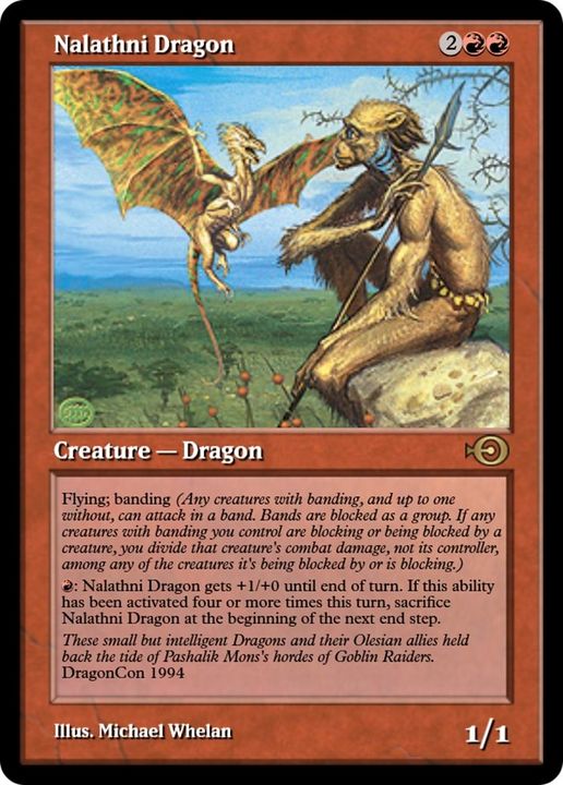 Nalathni Dragon in the group Magic the Gathering / Types / Colors / Red at Proxyprinters.com (32711)