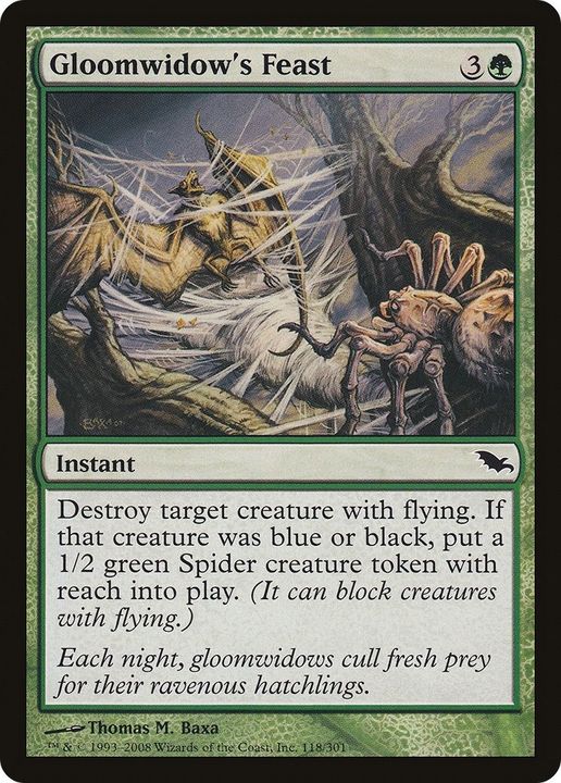 Gloomwidow's Feast in the group Magic the Gathering / Types / Colors / Green at Proxyprinters.com (32741)