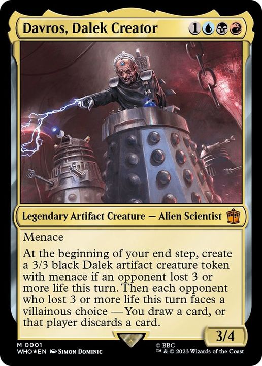 Davros, Dalek Creator in the group Magic the Gathering / Sets / Doctor Who at Proxyprinters.com (32762)