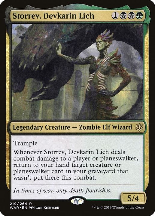 Storrev, Devkarin Lich in the group Magic the Gathering / Types / Colors / Multicolors / B, G at Proxyprinters.com (32768)