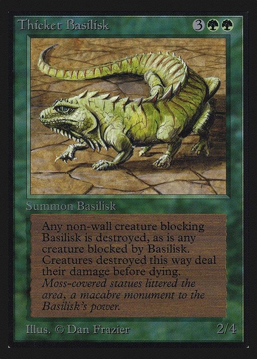 Thicket Basilisk in the group Magic the Gathering / Sets / Intl. Collectors' Edition at Proxyprinters.com (32779)