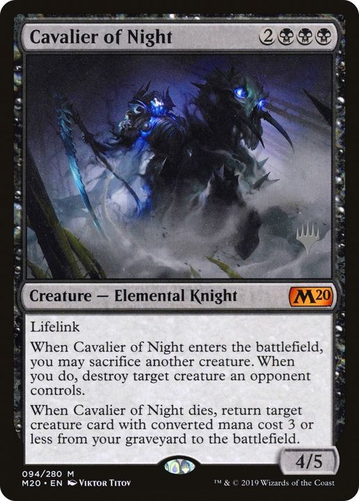 Cavalier of Night in the group Magic the Gathering / Types / Colors / Black at Proxyprinters.com (32828)