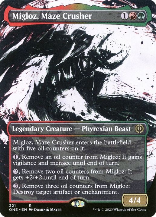 Migloz, Maze Crusher in the group Magic the Gathering / Types / Colors / Multicolors / G, R at Proxyprinters.com (32838)