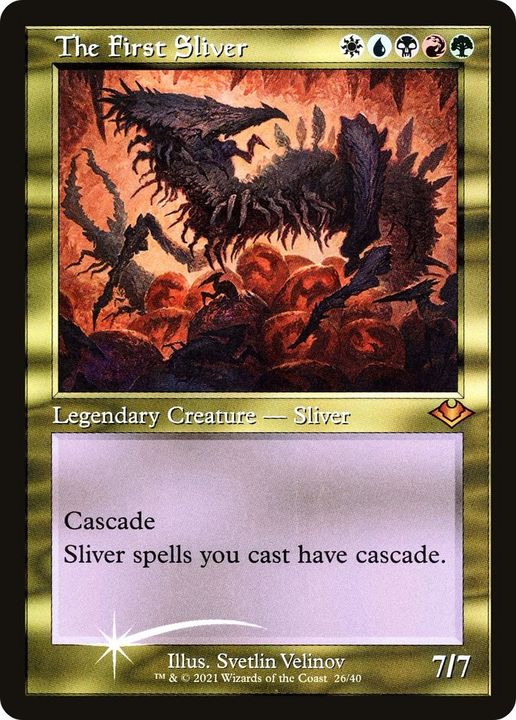 The First Sliver in the group Magic the Gathering / Types / Colors / Multicolors / B, G, R, U, W at Proxyprinters.com (32849)