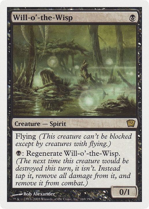 Will-o'-the-Wisp in the group Magic the Gathering / Types / Colors / Black at Proxyprinters.com (32854)