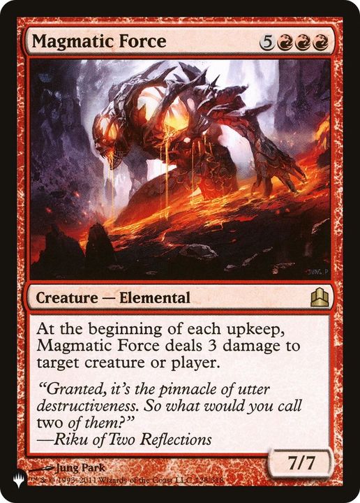 Magmatic Force in the group Magic the Gathering / Sets / The List at Proxyprinters.com (32898)