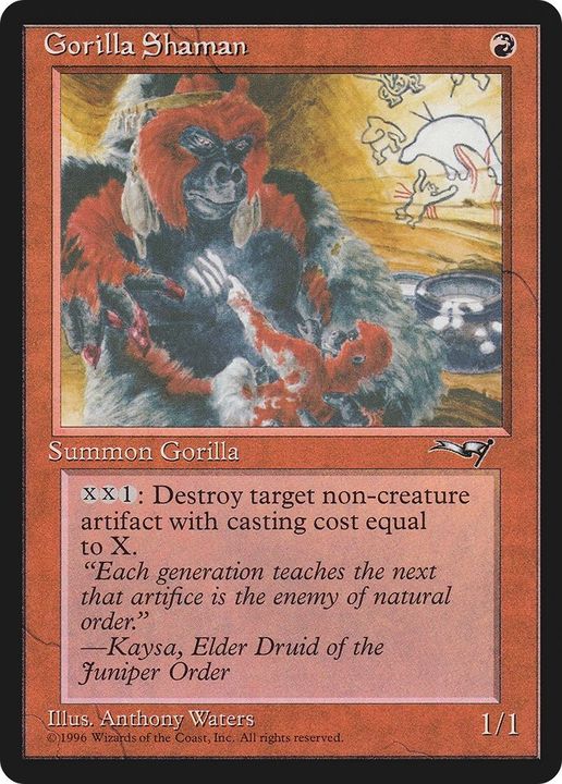 Gorilla Shaman in the group Magic the Gathering / Types / Colors / Red at Proxyprinters.com (32912)