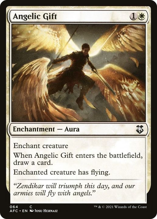 Angelic Gift in the group Magic the Gathering / Sets / Forgotten Realms Commander at Proxyprinters.com (32921)