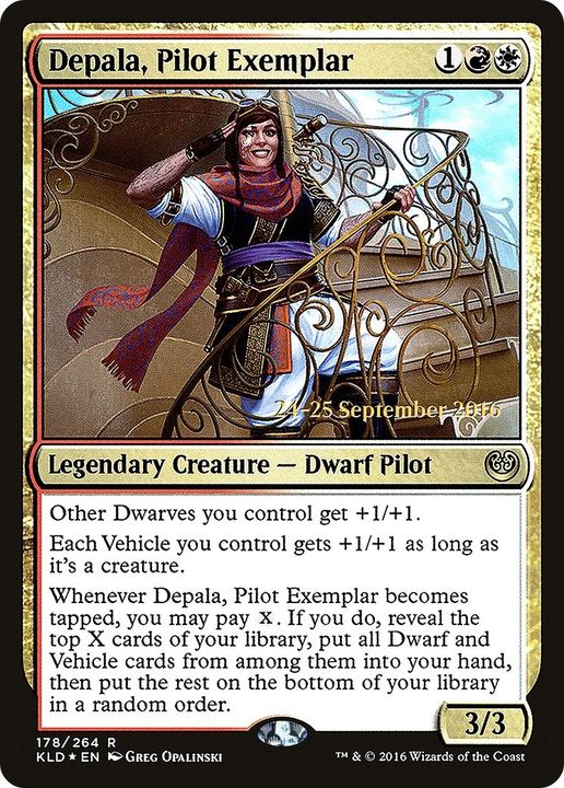 Depala, Pilot Exemplar in the group Magic the Gathering / Sets / Kaladesh Promos at Proxyprinters.com (32954)