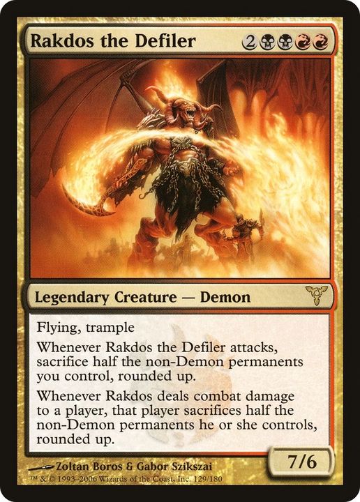 Rakdos the Defiler in the group Magic the Gathering / Types / Colors / Multicolors / B, R at Proxyprinters.com (32984)