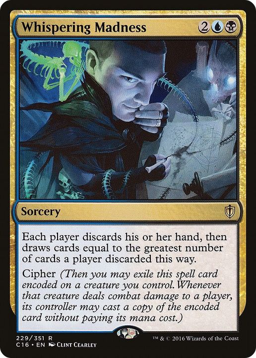 Whispering Madness in the group Magic the Gathering / Types / Colors / Multicolors / B, U at Proxyprinters.com (33017)