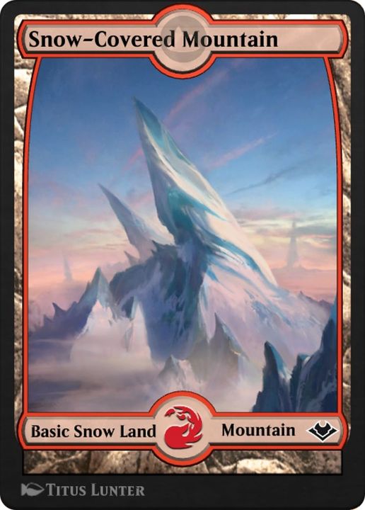 Snow-Covered Mountain in the group Magic the Gathering / Sets / Magic 2010 Tokens at Proxyprinters.com (33019)