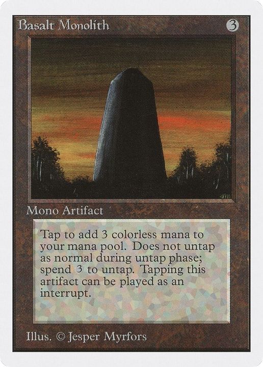 Basalt Monolith in the group Magic the Gathering / Types / Artifacts / Artifact at Proxyprinters.com (33043)