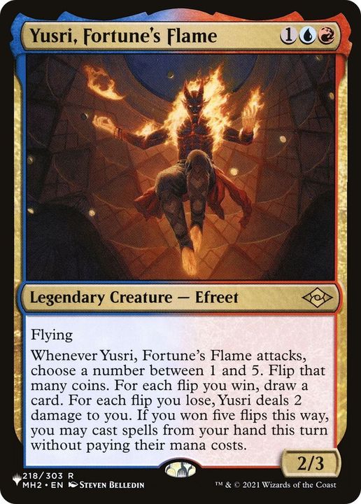 Yusri, Fortune's Flame in the group Magic the Gathering / Types / Colors / Multicolors / R, U at Proxyprinters.com (33049)