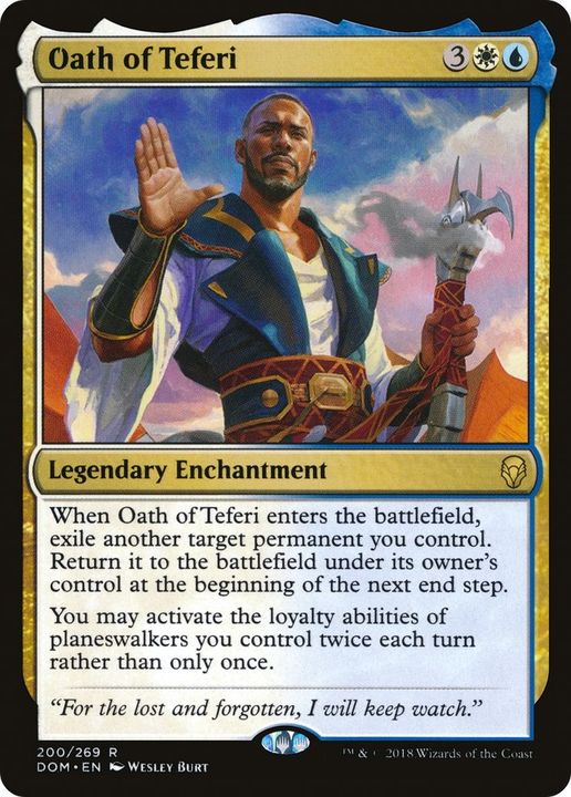 Oath of Teferi in the group Magic the Gathering / Sets / Dominaria at Proxyprinters.com (33066)