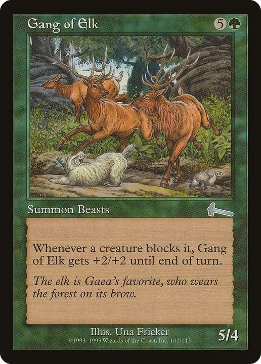 Gang of Elk in the group Magic the Gathering / Types / Colors / Green at Proxyprinters.com (33075)