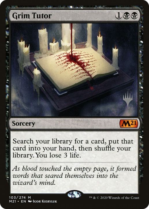 Grim Tutor in the group Magic the Gathering / Sets / Core Set 2021 Promos at Proxyprinters.com (33080)