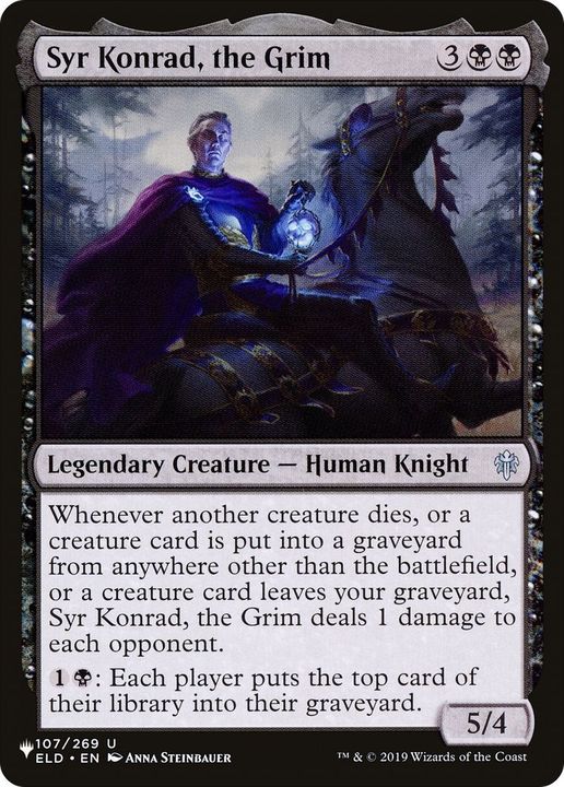 Syr Konrad, the Grim in the group Magic the Gathering / Types / Creatures / Human at Proxyprinters.com (33085)