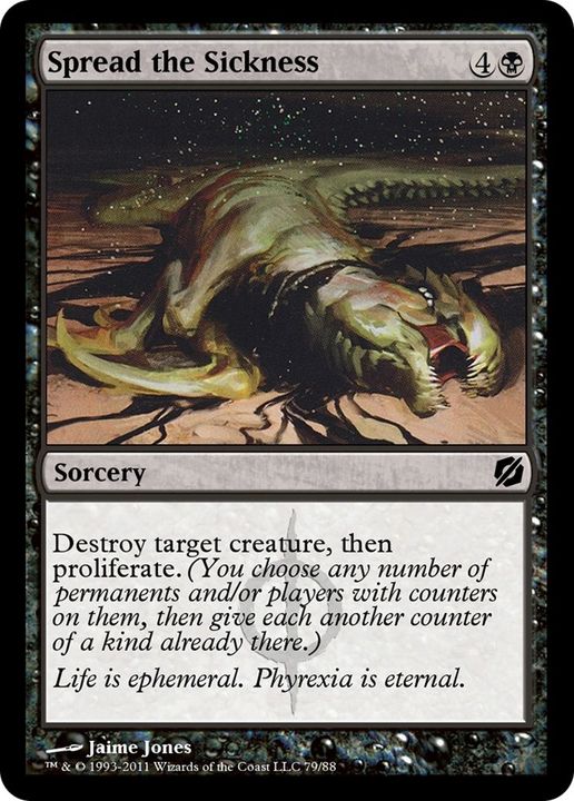 Spread the Sickness in the group Magic the Gathering / Types / Colors / Black at Proxyprinters.com (33087)